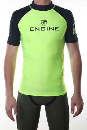 Engine Hi Vis Short Sleeve Rashie Raglan