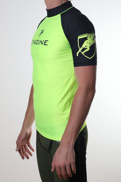 Engine Hi Vis Short Sleeve Rashie Raglan