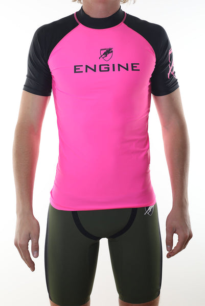 Engine Hi Vis Short Sleeve Rashie Raglan