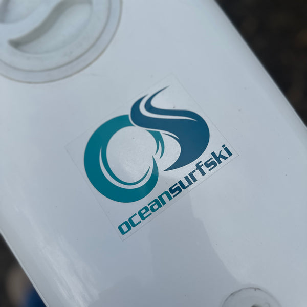 Ocean Surfski Clear Stickers