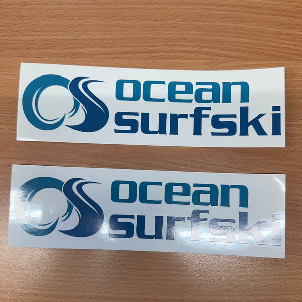 Ocean Surfski Clear Stickers