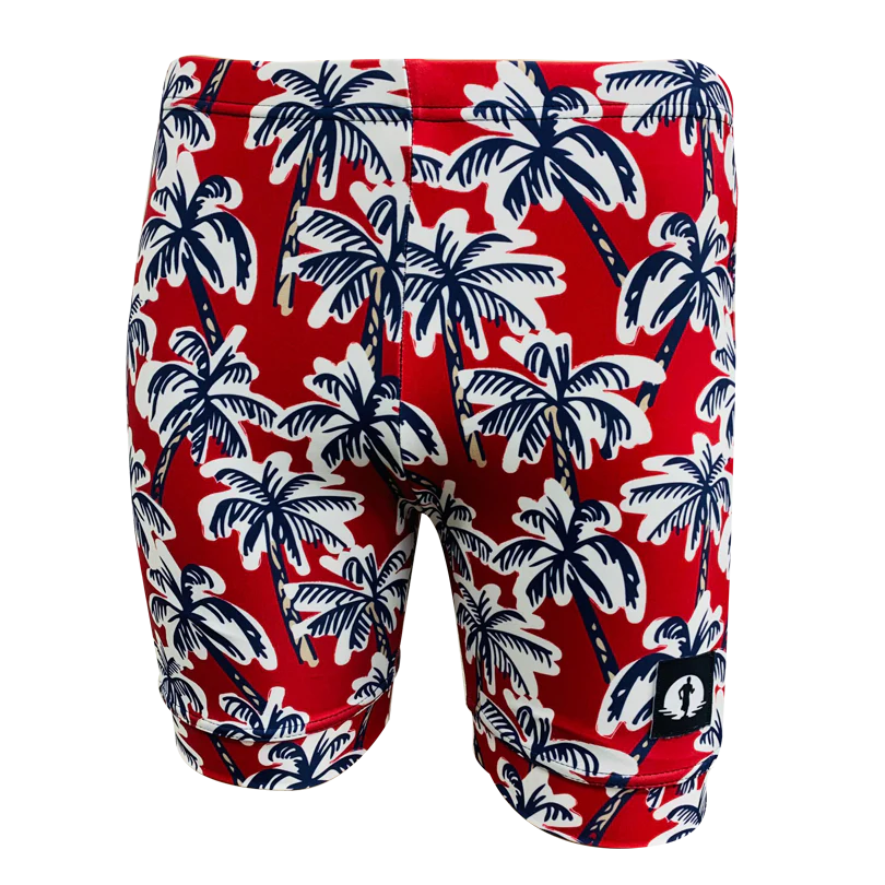 Funky Pants Classic Shorts - Red Palm