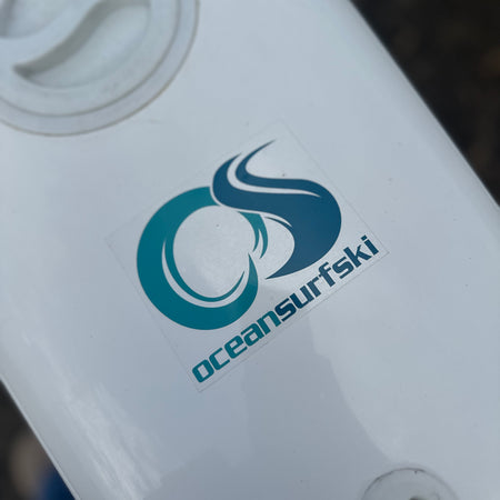 Ocean Surfski Clear Stickers