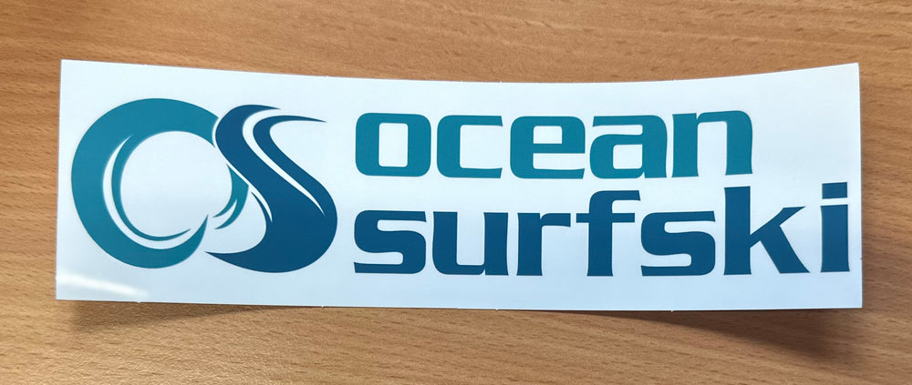 Ocean Surfski Clear Stickers