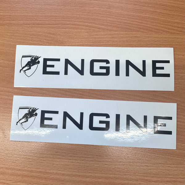 Engine Clear Stickers
