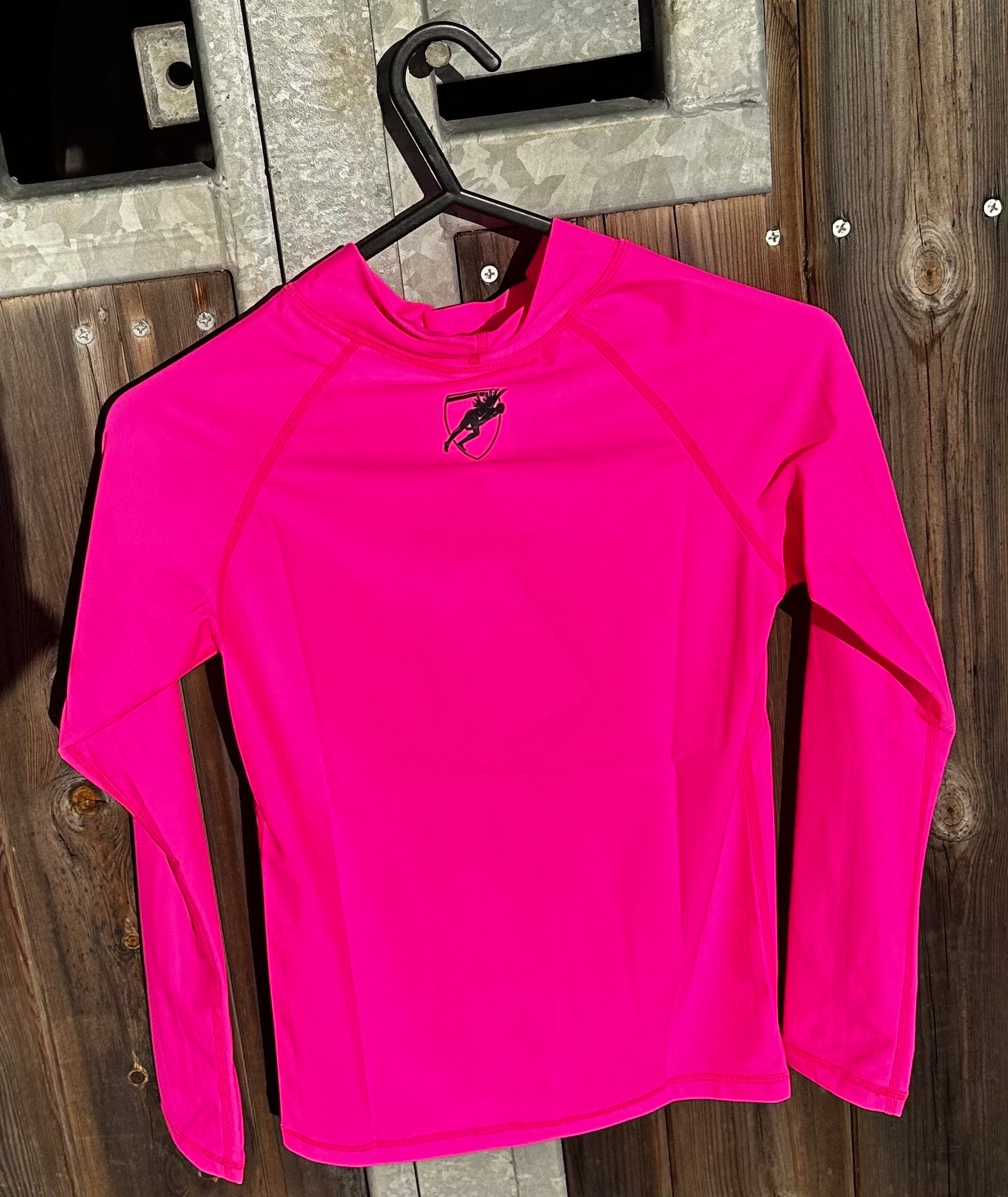 Pink Rashie Ocean Surfski - Engine Pink Long Sleeve Rashie