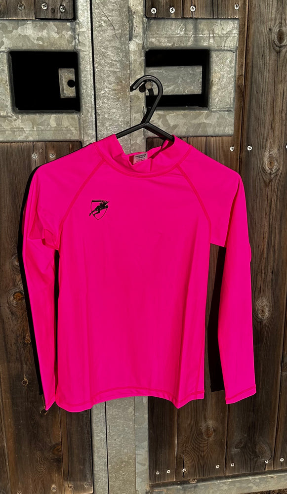 Pink Rashie Ocean Surfski - Engine Pink Long Sleeve Rashie