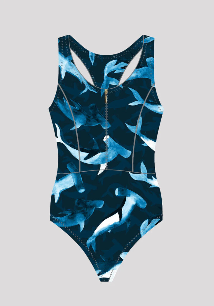 Blue Wild Swimming costume