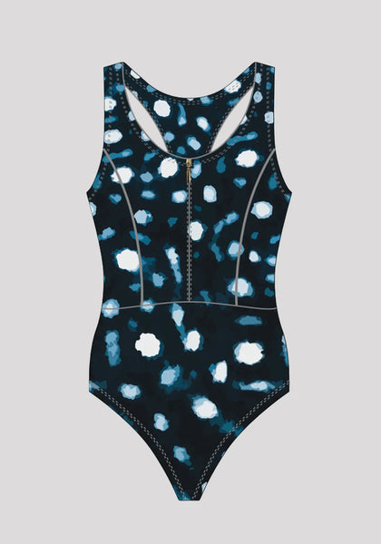 Blue Wild Swimming costume