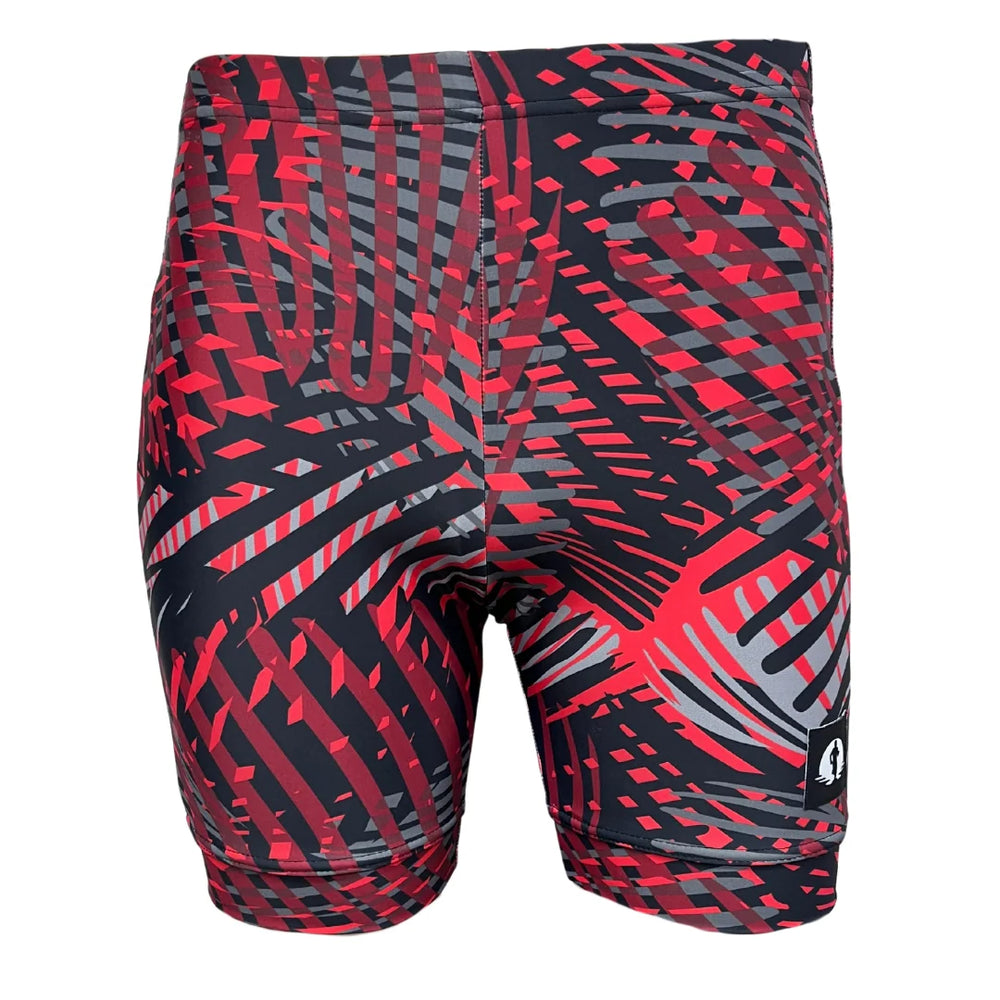 Funky Pants Classic Shorts - Red Sound Wave
